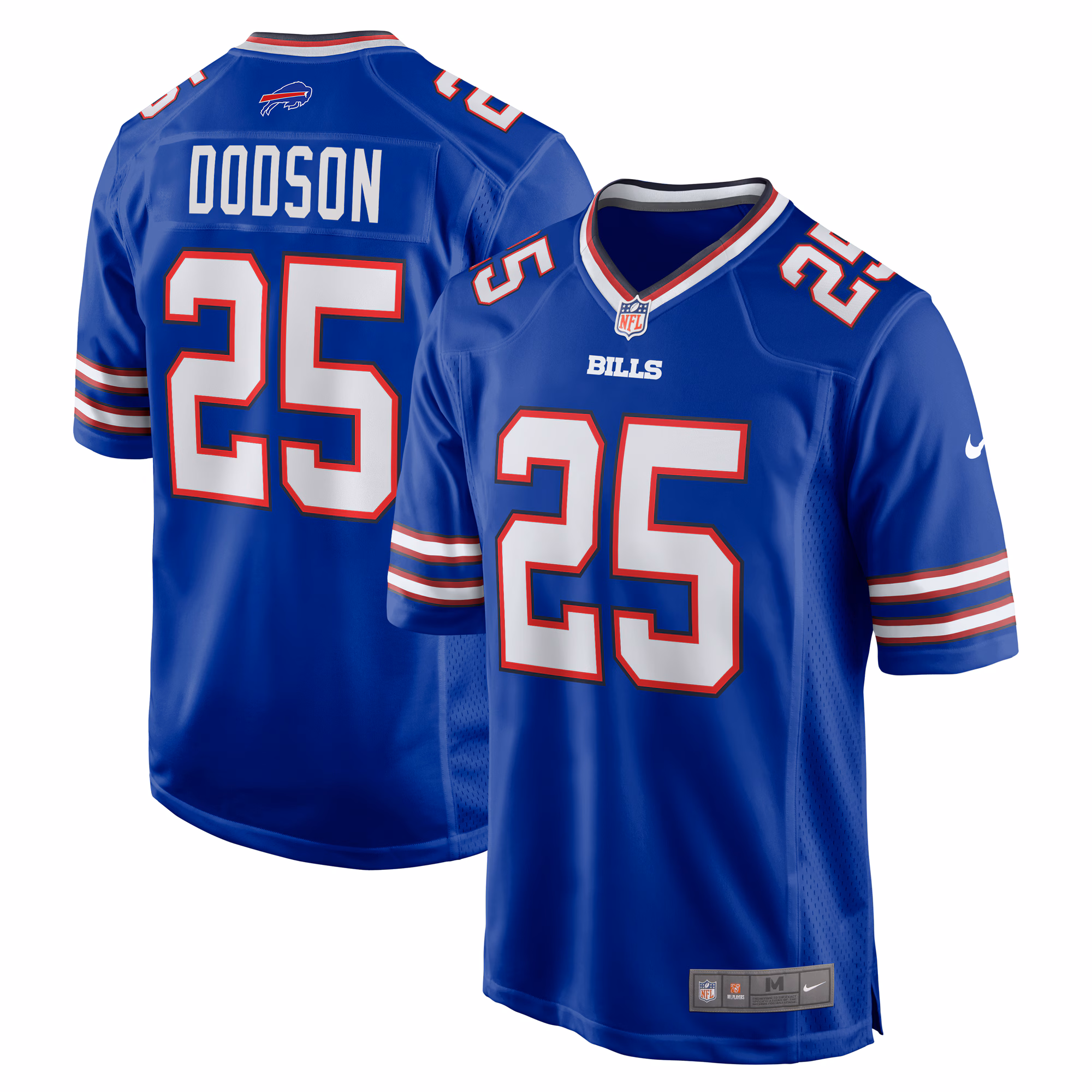 Tyrel Dodson Buffalo Bills Team Game Jersey -  Royal
