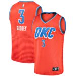 Josh Giddey Oklahoma City Thunder  Fast Break Replica Player Jersey - Statement Edition - Orange