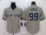 Men's New York Yankees #99 Aaron Judge Gray Stitched Cool Base  Jersey