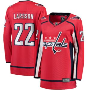 Johan Larsson Washington Capitals Women's Home Breakaway Player Jersey - Red