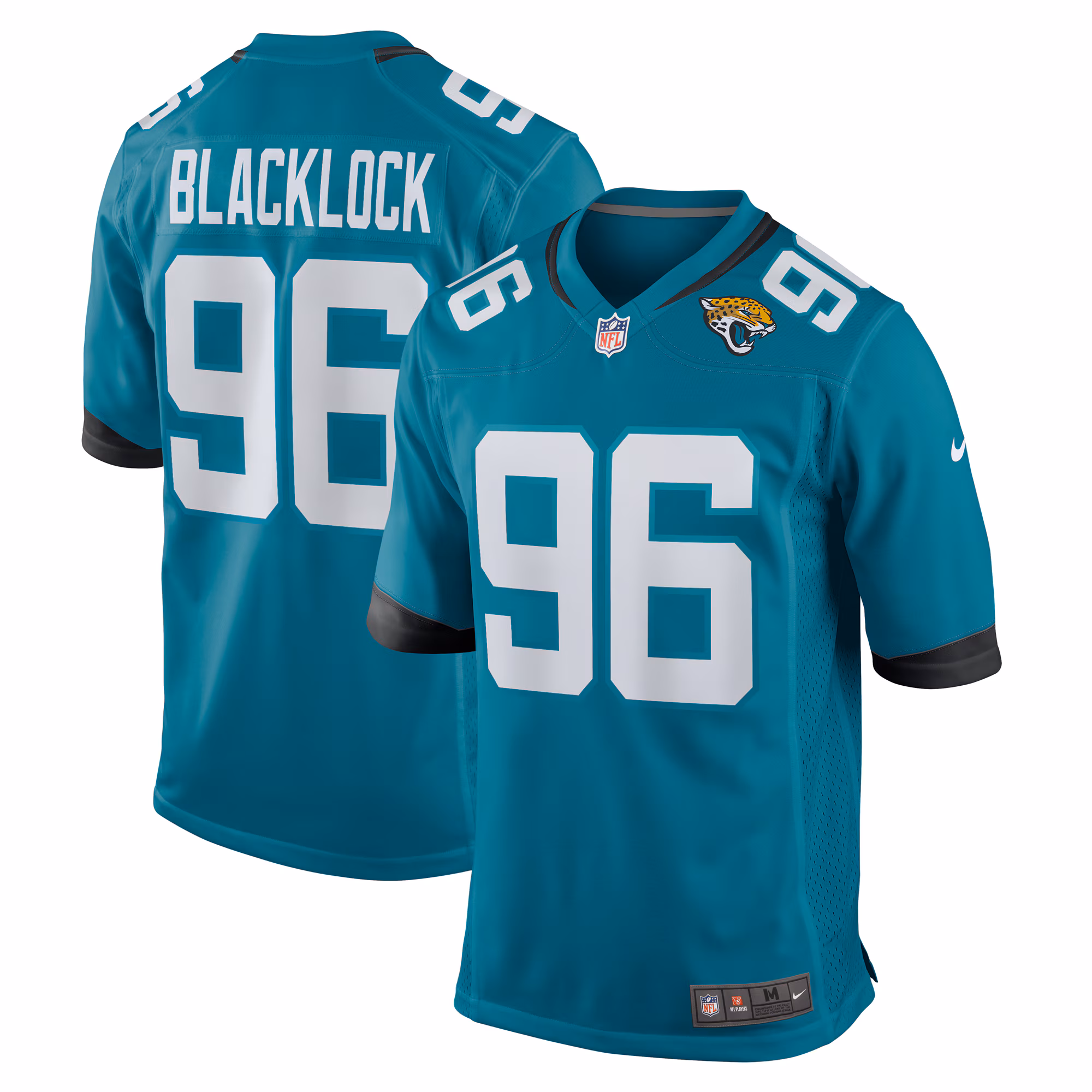 Ross Blacklock Jacksonville Jaguars Team Game Jersey -  Teal
