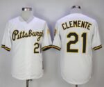 Mitchell And Ness 1990-1997 Pittsburgh Pirates #21 Roberto Clemente White Throwback Stitched Jersey