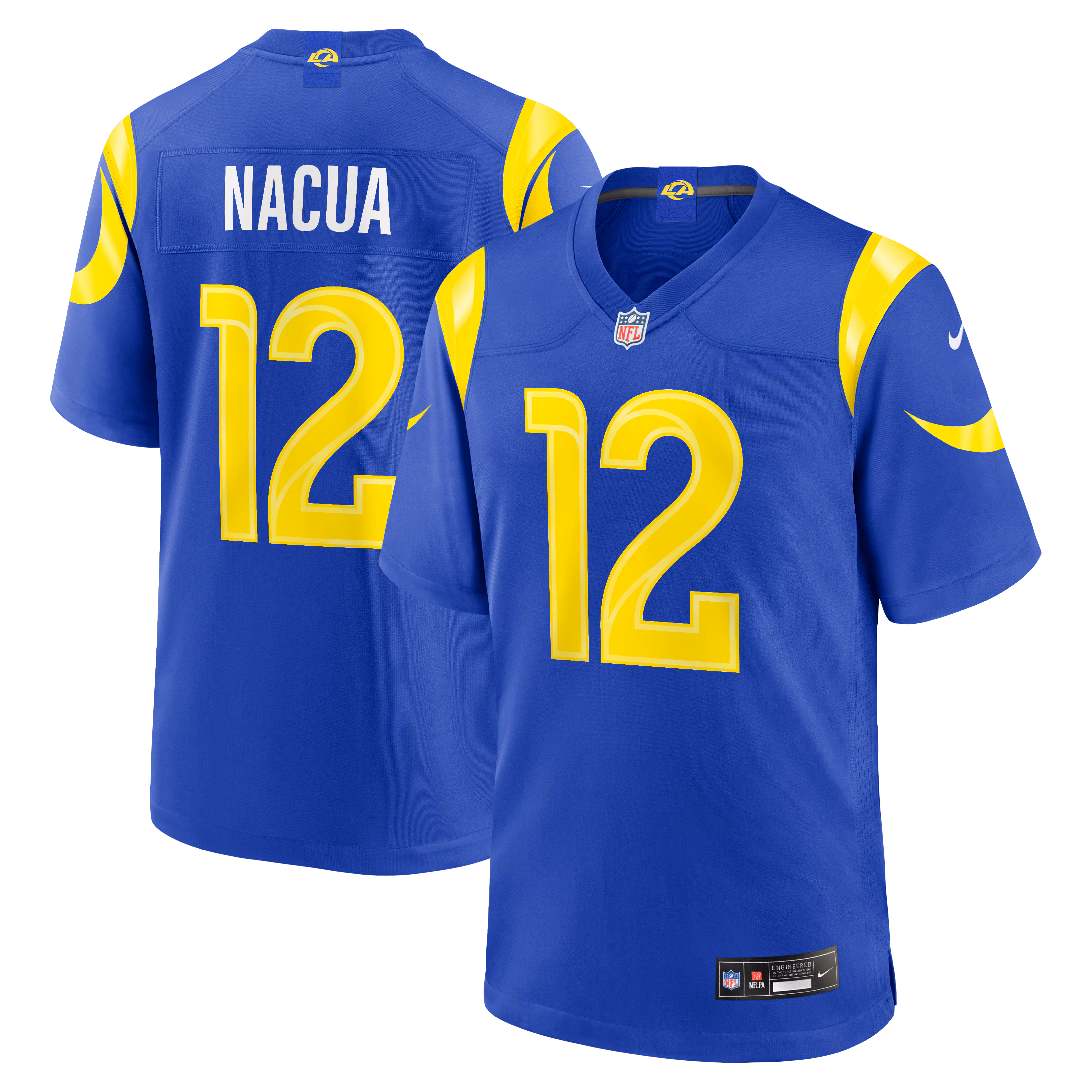 Los Angeles Rams Puka Nacua #12 Royal Team Game Player Jersey