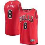 Zach LaVine Chicago Bulls  Fast Break Replica Jersey Red - Icon Edition