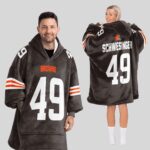 Adult C.S 49 Cleveland Football Unisex Blanket Hoodie