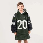 Kid B.H 20 New York J Football Unisex Blanket Hoodie