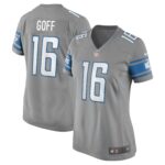 Jared Goff Detroit Lions  Women's Game Jersey - Silver