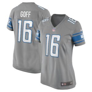 Jared Goff Detroit Lions  Women's Game Jersey - Silver