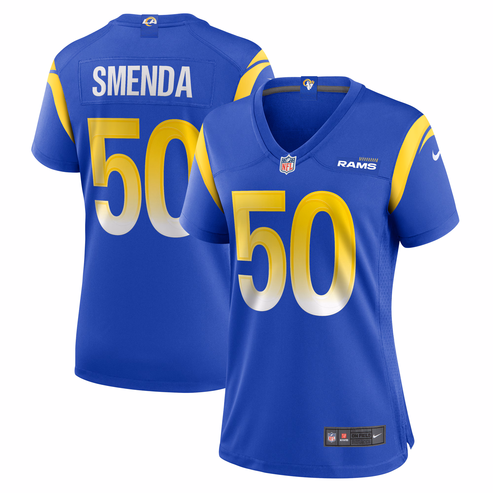 Ryan Smenda Los Angeles Rams Women's Home Game Jersey - Royal