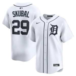 Tarik Skubal #29 Detroit Tigers Home Limited Player Jersey - White