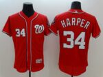 Washington Nationals #34 Bryce Harper Red Flexbase Collection Stitched Jersey