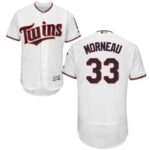 Minnesota Twins #33 Justin Morneau White Flexbase Collection Stitched Jersey