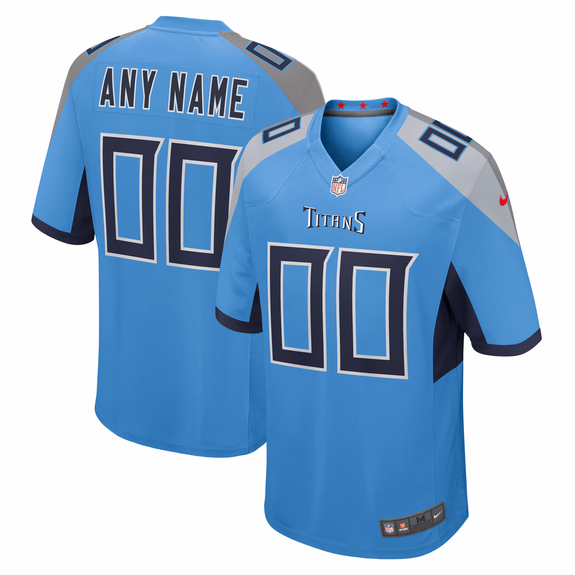 Calvin Ridley #0 Tennessee Titans Light Blue Alternate Custom Game Jersey