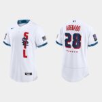 Men's St. Louis Cardinals #28 Nolan Arenado White 2021 All-Star Game Jersey