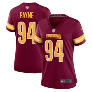 Daron Payne Washington Commanders  Women's Player Game Jersey - Burgundy