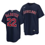 Men's Cleveland Guardians #22 Chase DeLauter 2022 Draft Jersey Navy Alternate