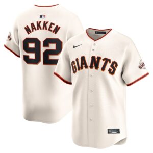 Men's San Francisco Giants Alyssa Nakken  Cream Home Limited Player Jersey