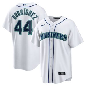 Men's Seattle Mariners Julio Rodriguez  White Home Replica Player Jersey