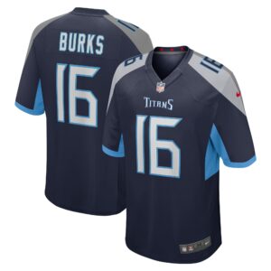Treylon Burks #16 Tennessee Titans Navy Player Game Jersey