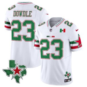 Rico Dowdle # 23 2025 Dallas Cowboys Mexico Vapor Limited Jersey - All Stitched