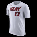 Bam Adebayo Miami HEAT Association White Name & Number Tee