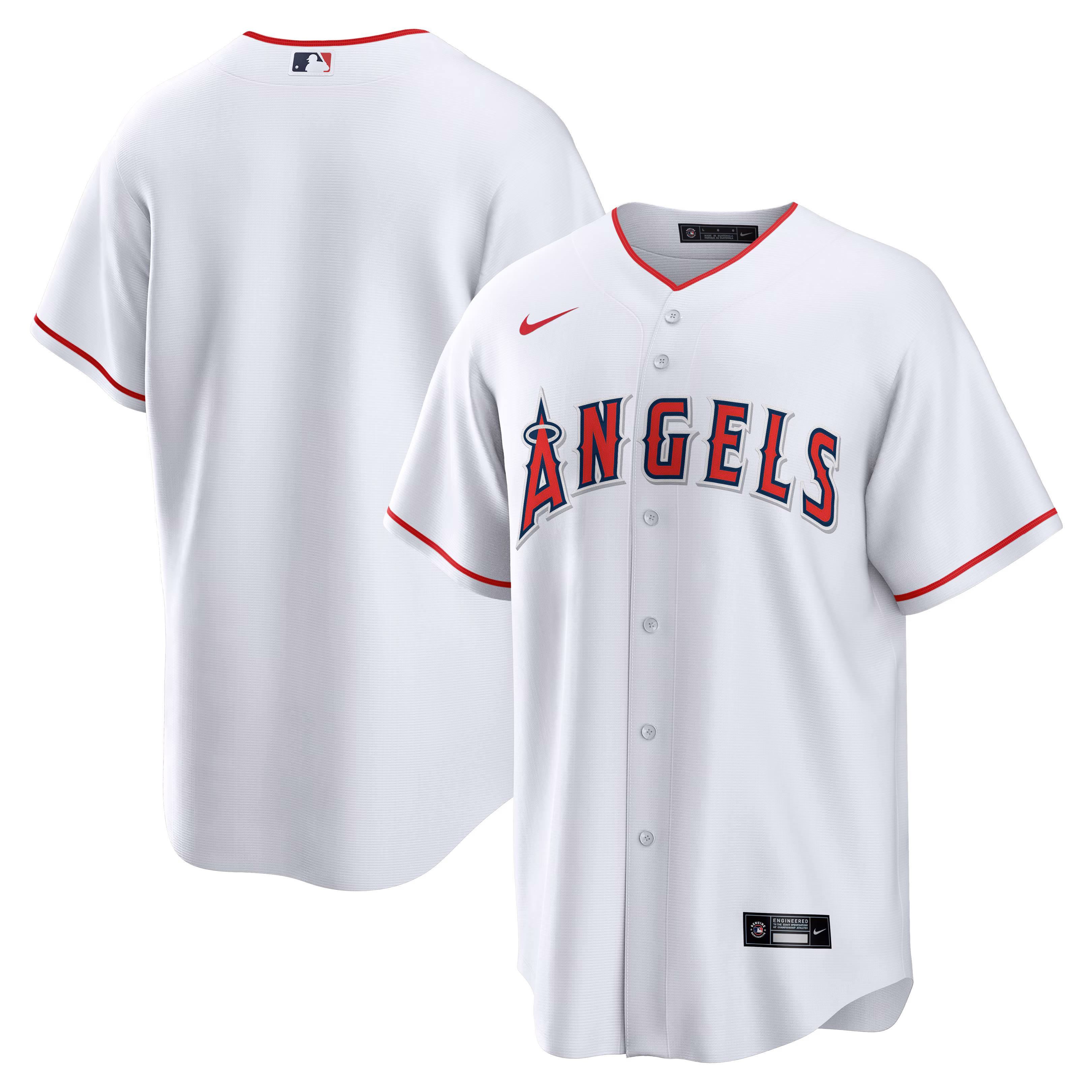Los Angeles Angels White Home Big & Tall Replica Jersey