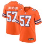 Tom Jackson Denver Broncos Mile High Collection 1977 Throwback Retired Player Game Jersey - Orange