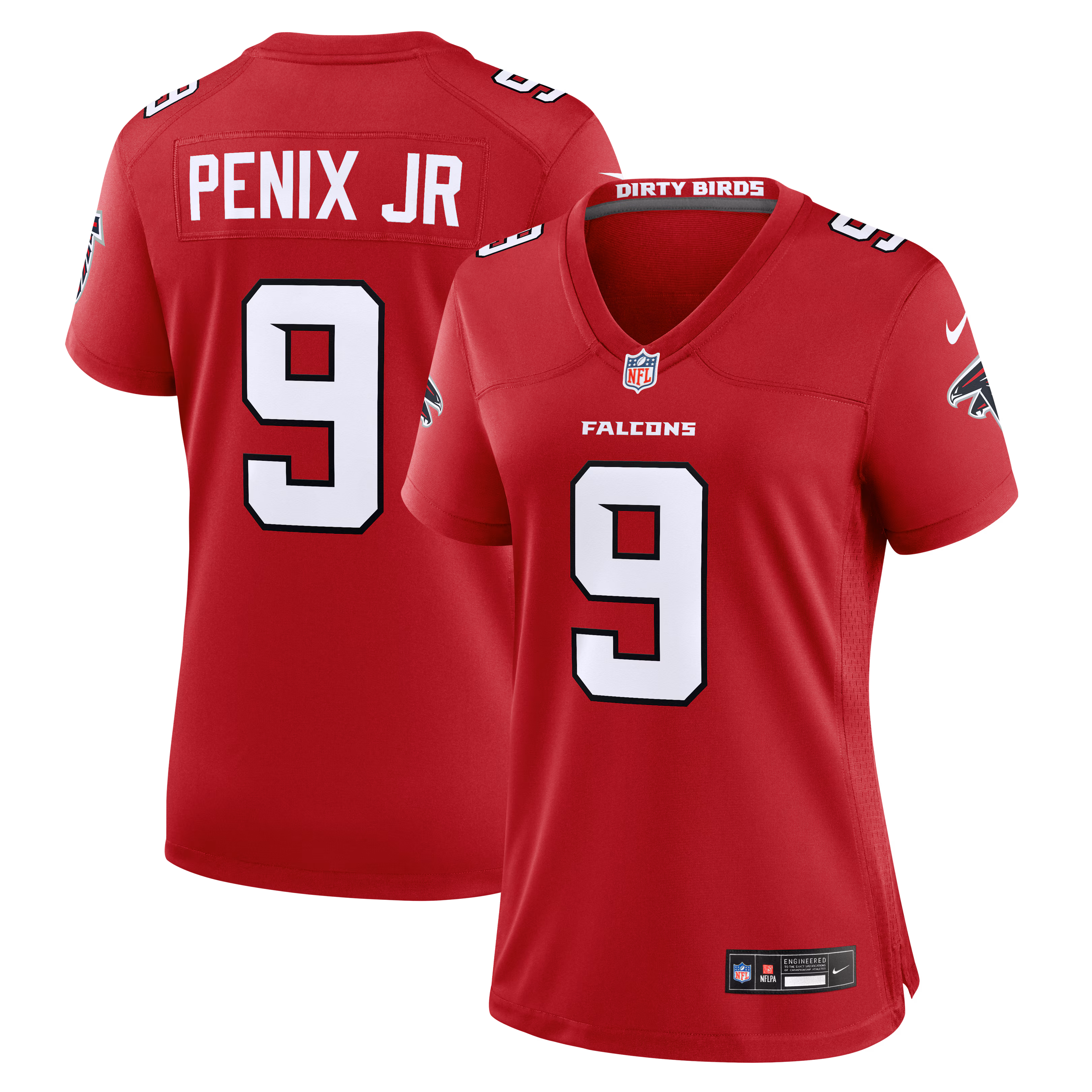 Women's Atlanta Falcons Michael Penix Jr. #9 Red Game Jersey