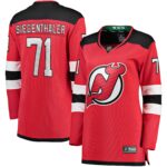 Jonas Siegenthaler New Jersey Devils Women's Home Breakaway Player Jersey - Red