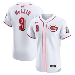 Men's Cincinnati Reds Matt McLain  White Home Elite Player Jersey