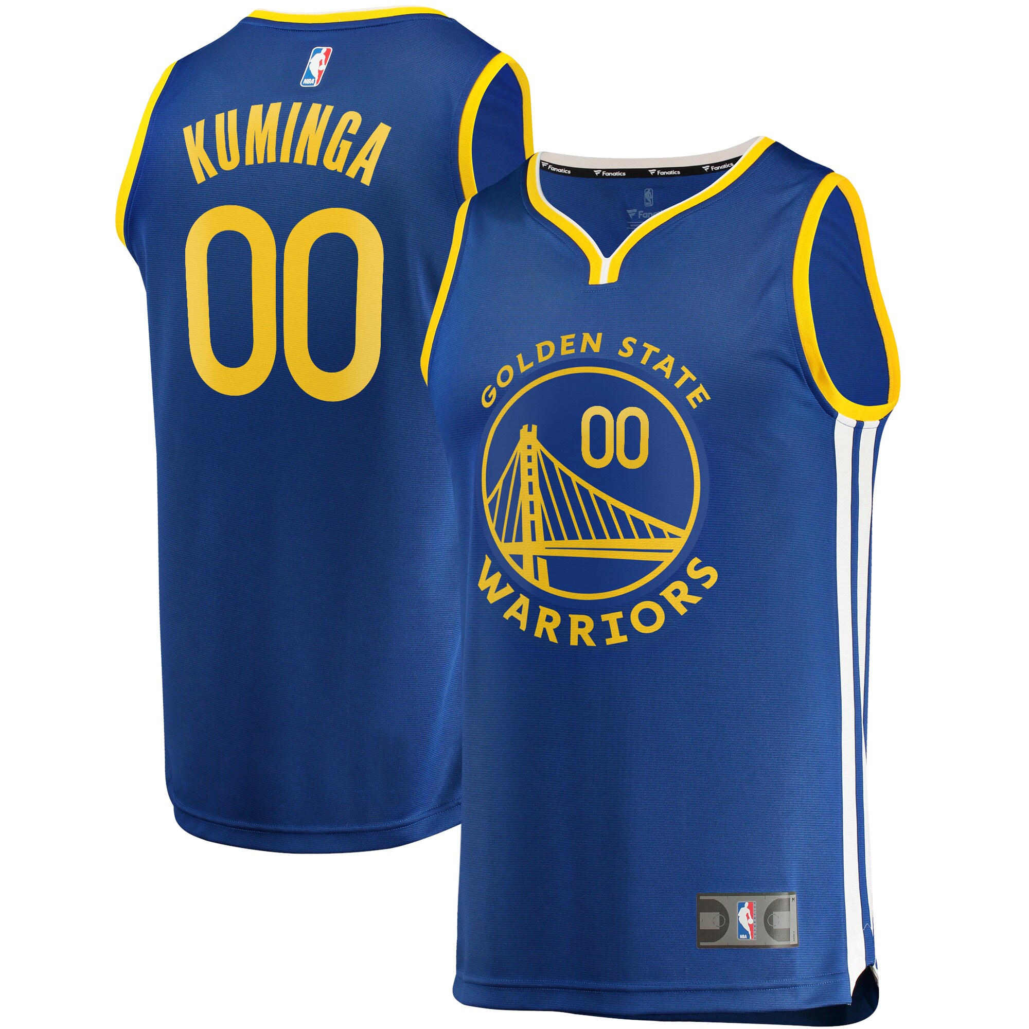 Jonathan Kuminga Golden State Warriors 2021/22 Fast Break Replica Jersey - Icon Edition - Royal