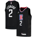 Kawhi Leonard LA Clippers  Youth 2020/21 Swingman Player Jersey - Black - Statement Edition