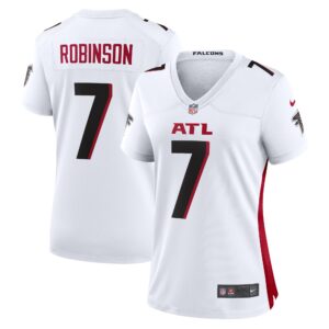 Women's Bijan Robinson Atlanta Falcons  Away Game Jersey - White