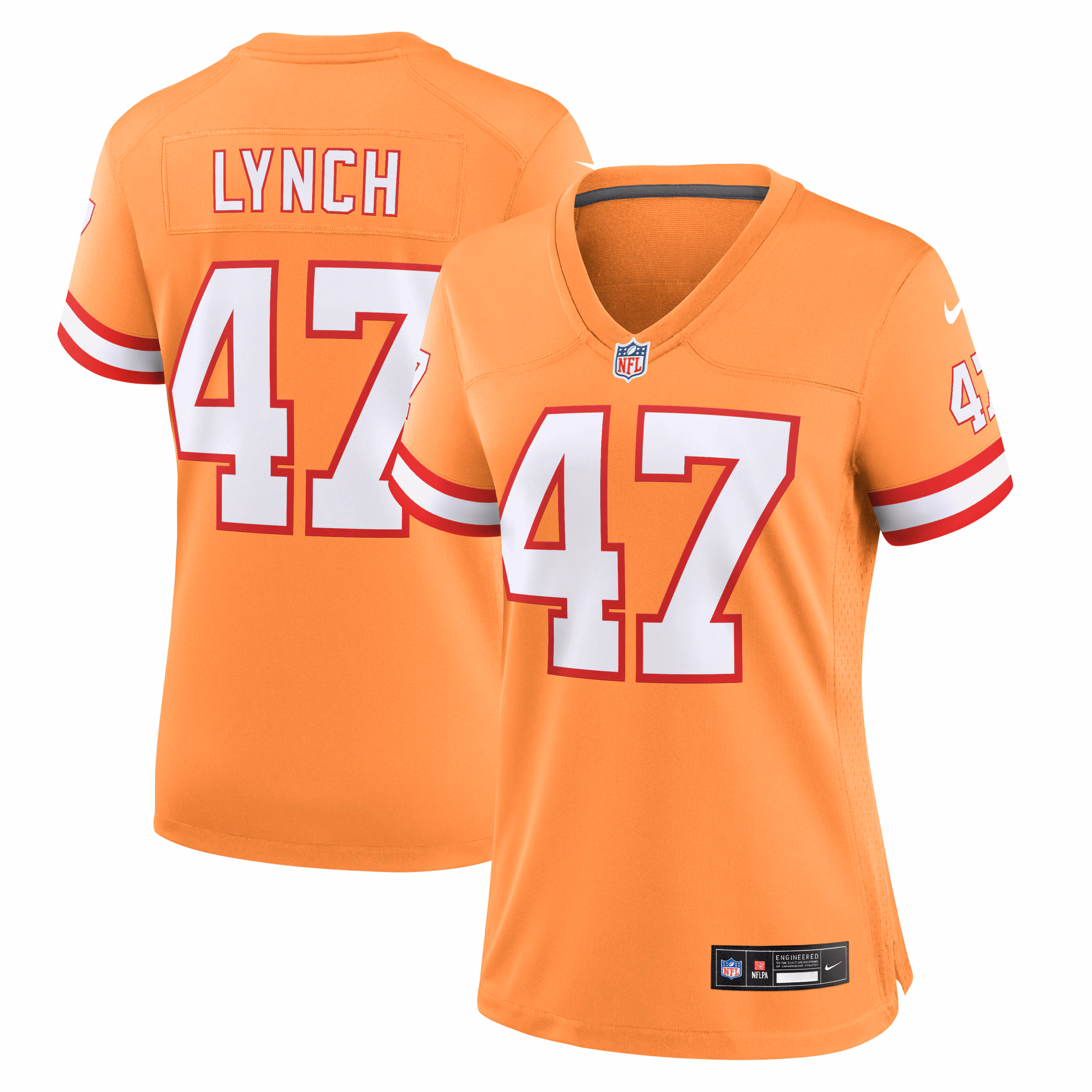 John Lynch Tampa Bay Buccaneers Women's Throwback Game Jersey - Orange