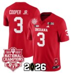 Omar Cooper Jr. #3 Indiana Hoosiers Vapor Limited Football Jersey - 2025 National Champions - All Stitched