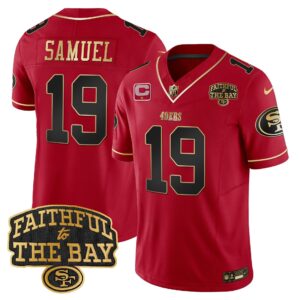 Deebo Samuel # 1 San Francisco 49ers Faithful To The Bay Patch Vapor Limited Jersey V8 - All Stitched