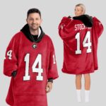Adult G.S 14 Georgia Football Unisex Blanket Hoodie