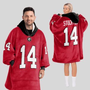 Adult G.S 14 Georgia Football Unisex Blanket Hoodie