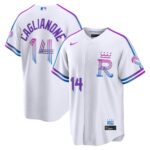 Kansas City Royals Jac Caglianone #14 White 2026 City Connect Stadium Jersey