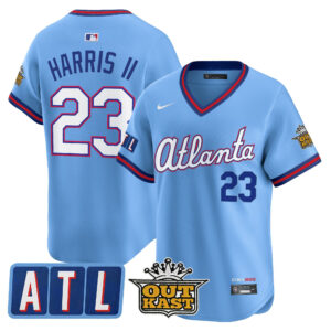 Michael Harris II #23 Atlanta Braves 2026 City Connect x Outkast Vapor Premier Limited Jersey - All Stitched