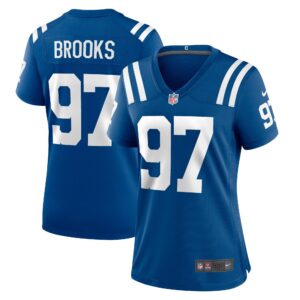 Curtis Brooks Indianapolis Colts  Women's Player Game Jersey - Royal