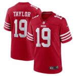 Trent Taylor San Francisco 49ers Team Game Jersey -  Scarlet