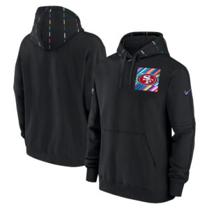Men‘s  Black San Francisco 49ers 2023 Crucial Catch Club Pullover Hoodie