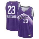 Unisex Utah Jazz Lauri Markkanen  Purple 2023/24 Fast Break Jersey - City Edition