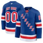 New York Rangers Fanatics Royal Home Premium Custom #00 Jersey