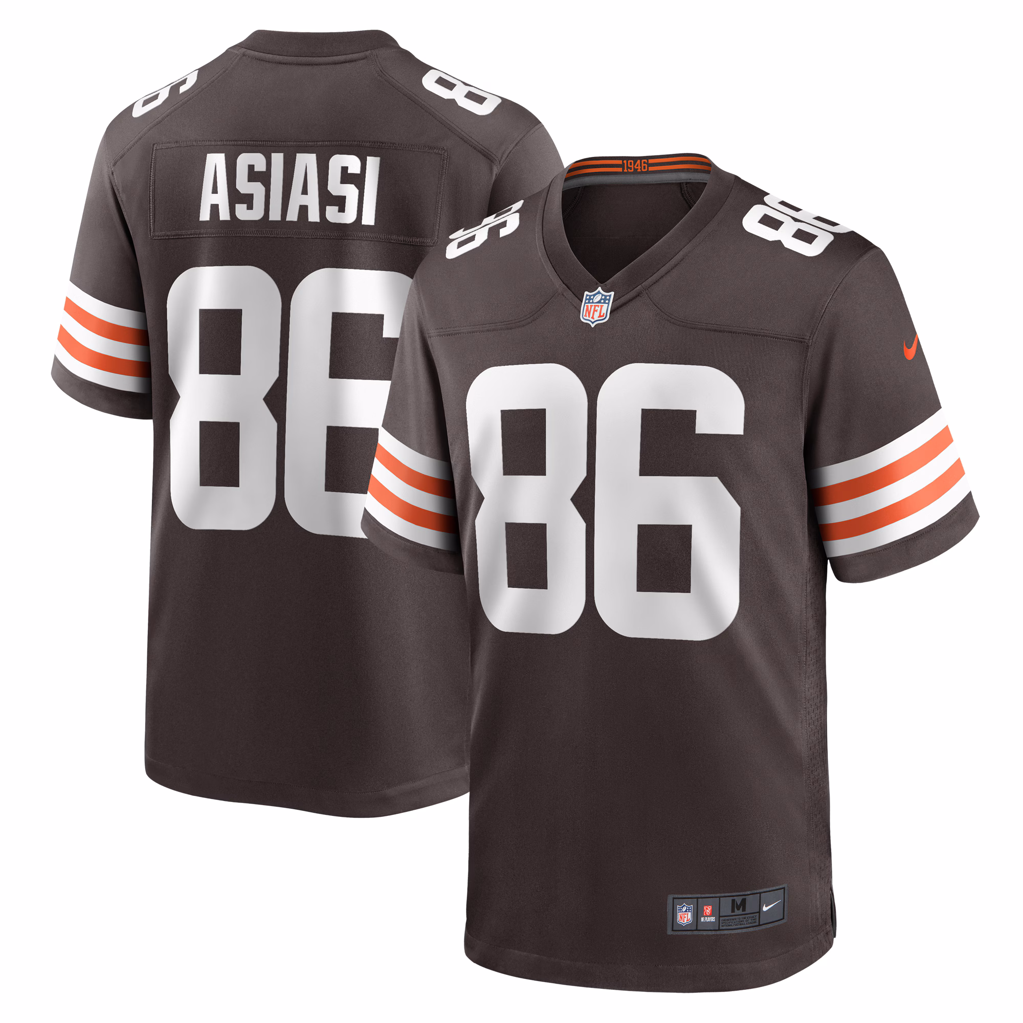 Devin Asiasi Cleveland Browns  Game Jersey -  Brown
