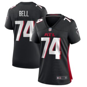 Travis Bell Atlanta Falcons Women's Team Game Jersey -  Black