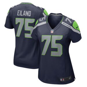 Greg Eiland Seattle Seahawks  Women's Game Jersey - College Navy