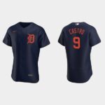 Men's Detroit Tigers #9 Willi Castro Navy Jersey