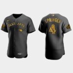 Men's Toronto Blue Jays #4 George Springer 2022 All-Star Game Flex Base Jersey - Black